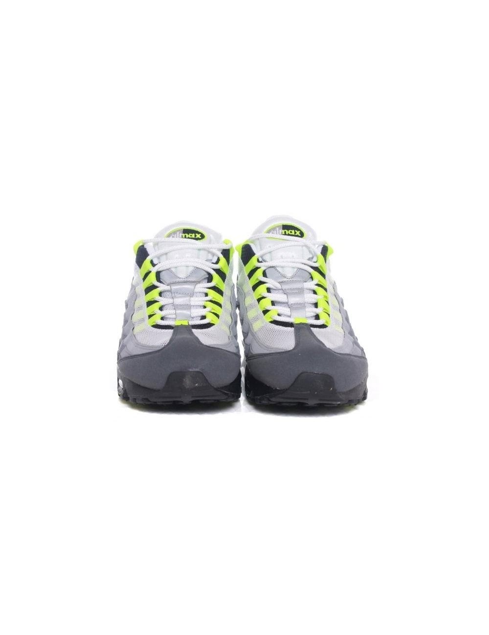 Nike Air Max 95 OG - White/Neon Yellow - Footwear from Fat Buddha