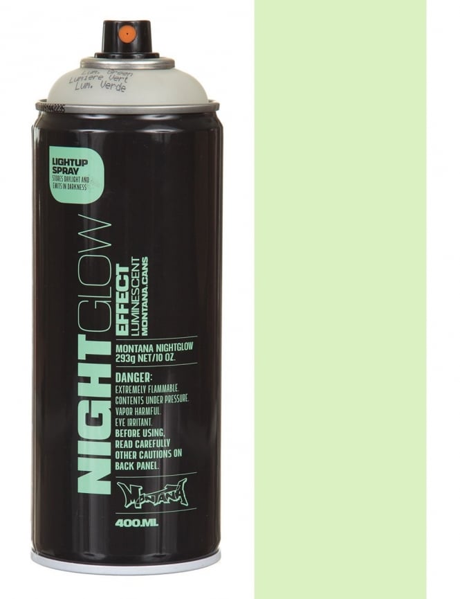 Glow in the Dark Spray Paint 400ml - Green NG1000