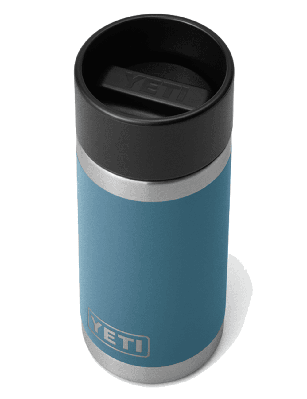 YETI Rambler 12oz with Hot Shot Cap - Nordic Blue - TackleDirect