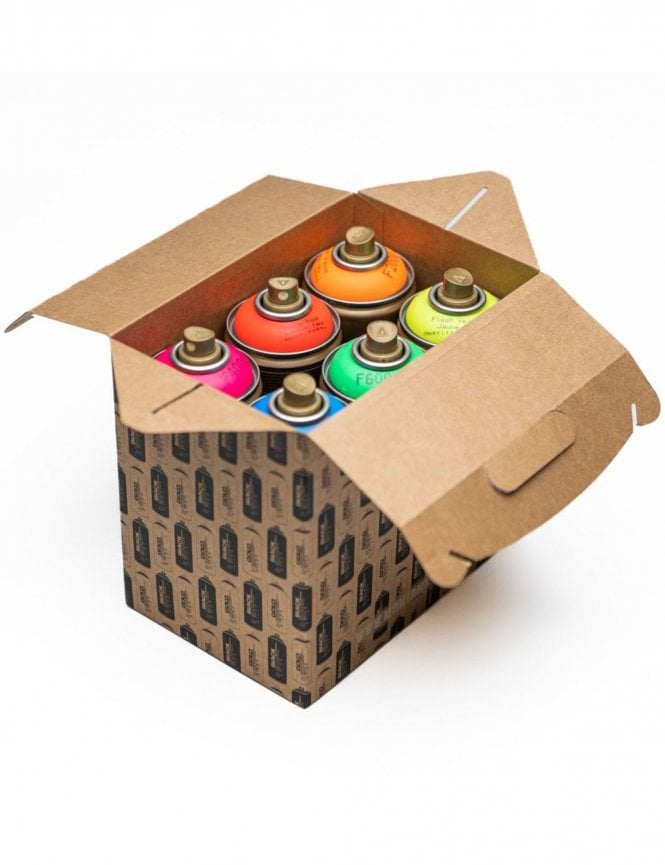 Spray Paint 400ml Box Set - Fluorescent Colours