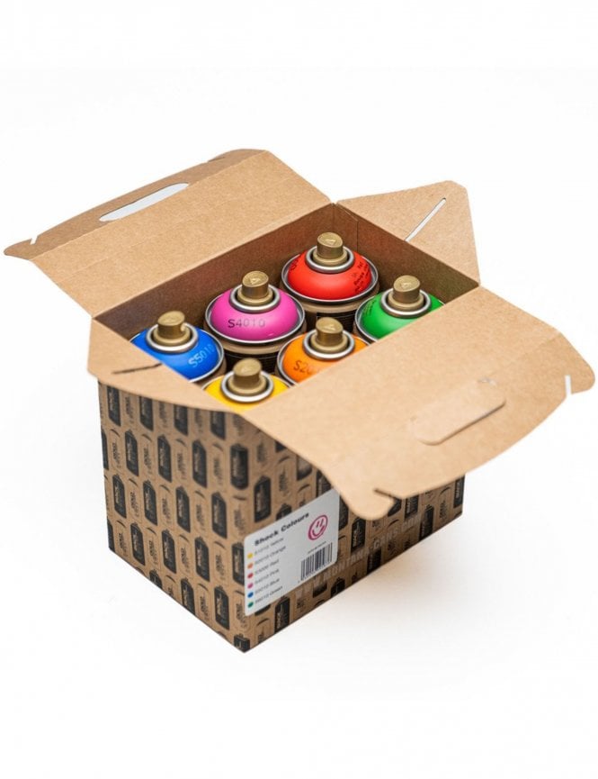 Spray Paint 400ml Box Set - Shock Colours