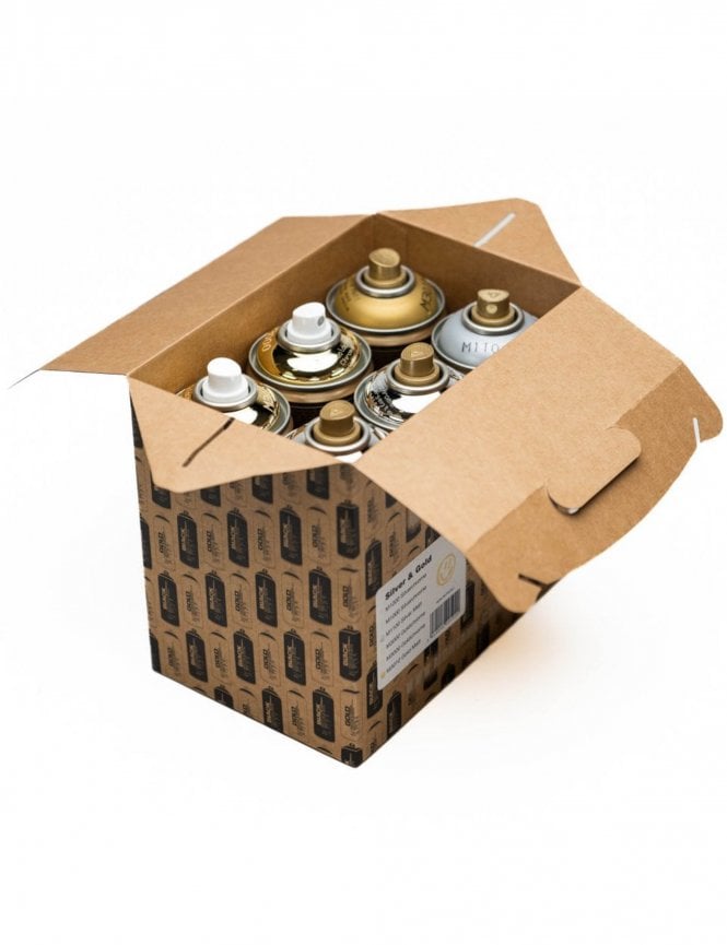 Spray Paint 400ml Box Set - Silver & Gold